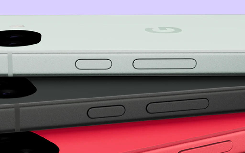 Official Google Pixel 10a product-family image showing stacked phones and rear camera bars.