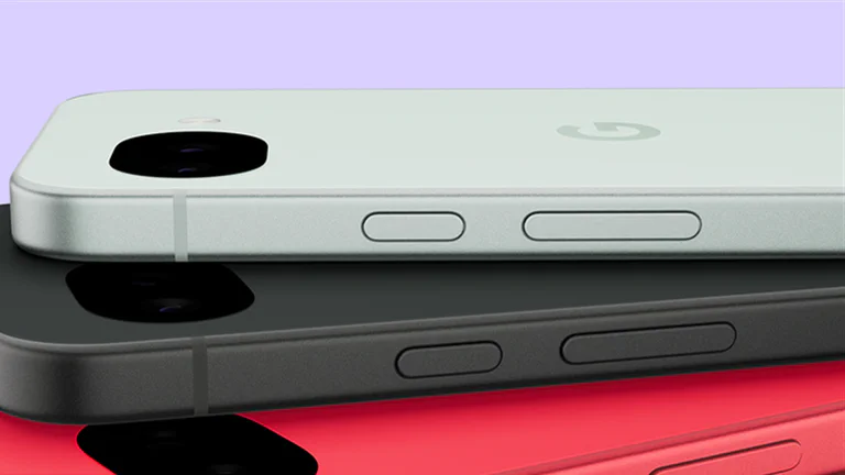 Official Google Pixel 10a product-family image showing stacked phones and rear camera bars.