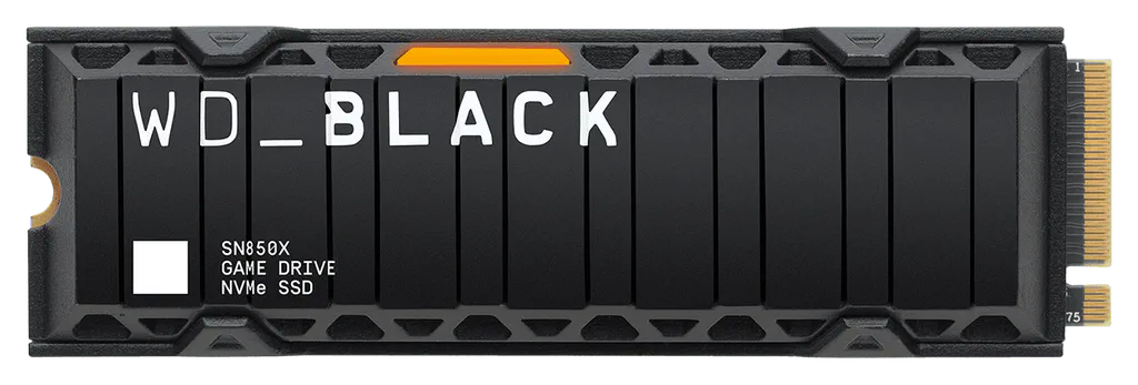 Накопитель WD Black SN850X NVMe SSD с радиатором.