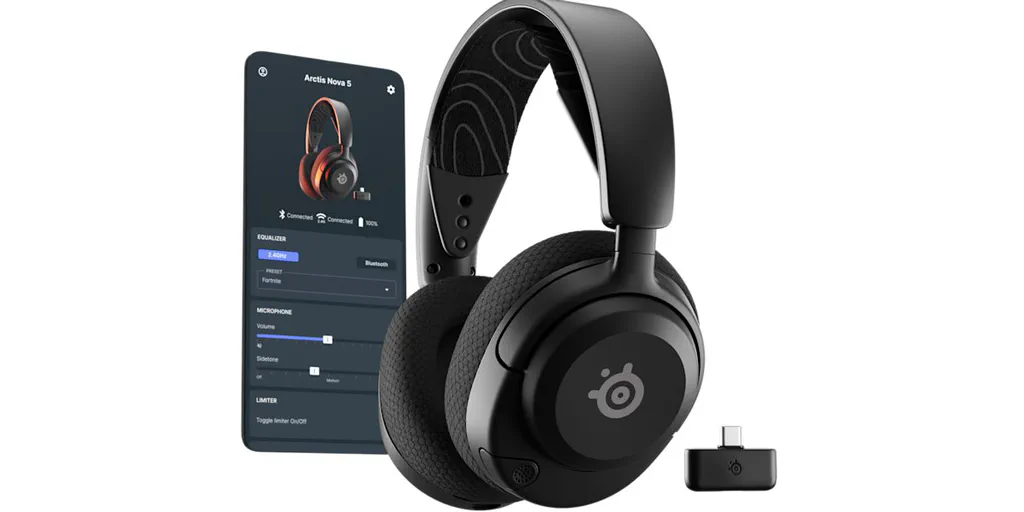 SteelSeries Arctis Nova 5 Wireless gaming headset.