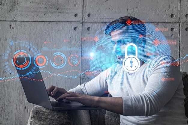 A person typing on a laptop with a padlock icon overlaid.