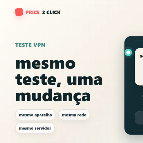 Mapa de teste de velocidade VPN comparando o mesmo aparelho, a mesma rede e o mesmo teste antes de mudar ajustes.