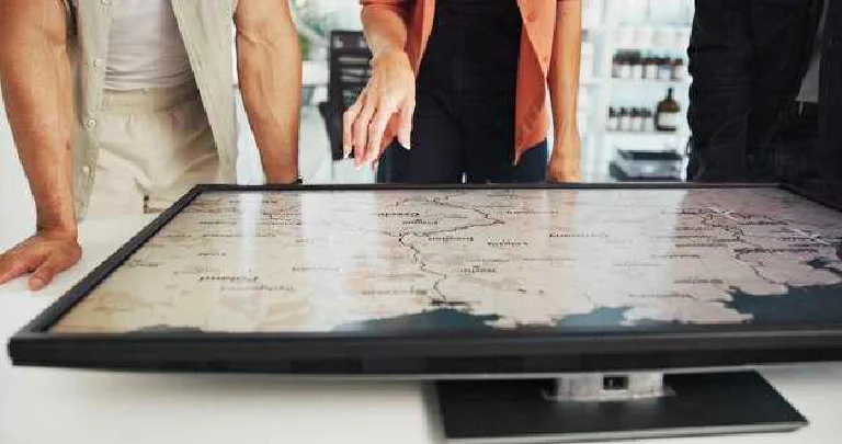 A grid of app icons on a Smart TV screen.