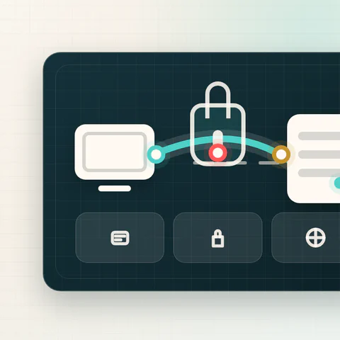 Схема VPN-маршрута от устройства через зашифрованный туннель к VPN-серверу и сайту.
