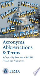 Acronyms Abbreviations & Terms - A Capability Assurance Job Aid