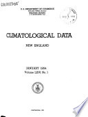 Climatological Data, New England
