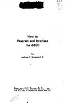 How to Program and Interface the 6800