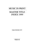 Music in Print Master Title Index