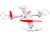UDI U842 4-Channel 6 Axis Big UFO Drone RC Quadcopter with HD Camera, White