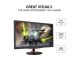 ViewSonic VX2458-MHD 24 Inch 1080p 1ms 144Hz Gaming Monitor with FreeSync Premium Flicker-Free and Blue Light Filter HDMI and DP