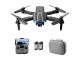 YLR/C S65 RC Drone with Camera 4K Dual Camera RC Quadcopter with Function Trajectory Flight Gesture Control Storage Bag Package 2 Battery