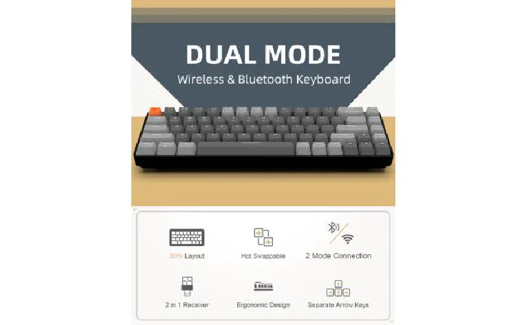 A close-up of the physical OS switch on the side of the K6 keyboard.